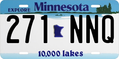 MN license plate 271NNQ