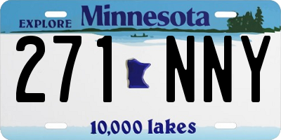 MN license plate 271NNY