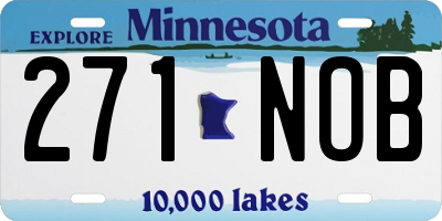 MN license plate 271NOB