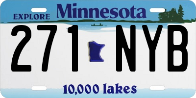 MN license plate 271NYB