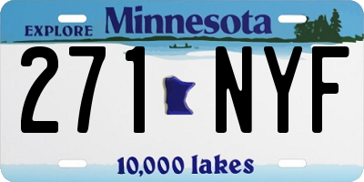 MN license plate 271NYF