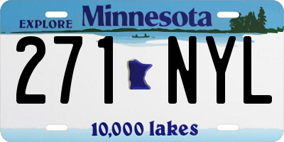 MN license plate 271NYL