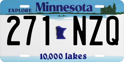 MN license plate 271NZQ