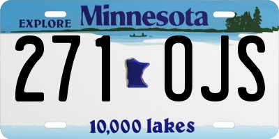 MN license plate 271OJS