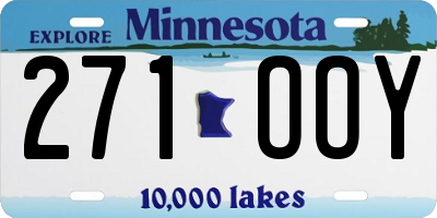 MN license plate 271OOY