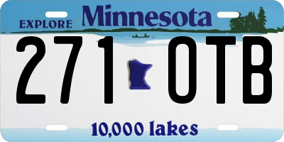 MN license plate 271OTB