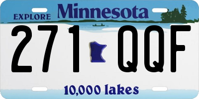 MN license plate 271QQF
