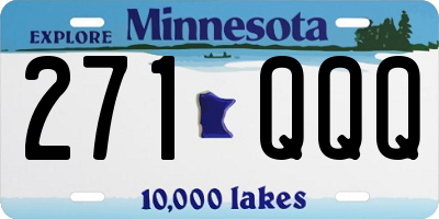 MN license plate 271QQQ