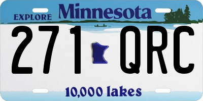 MN license plate 271QRC