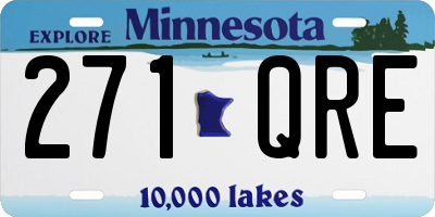 MN license plate 271QRE