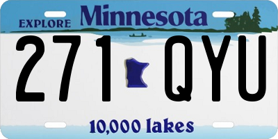MN license plate 271QYU