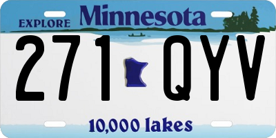 MN license plate 271QYV