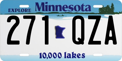 MN license plate 271QZA