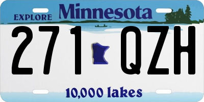 MN license plate 271QZH