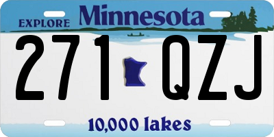 MN license plate 271QZJ