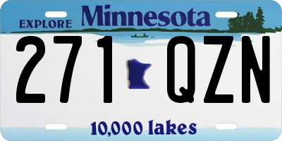 MN license plate 271QZN