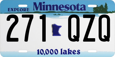 MN license plate 271QZQ