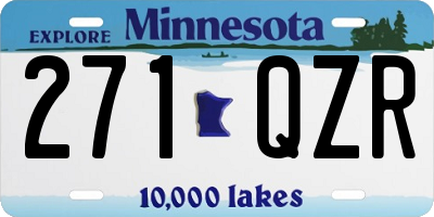 MN license plate 271QZR