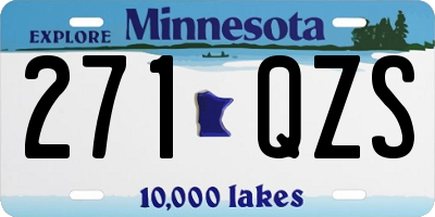MN license plate 271QZS