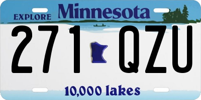 MN license plate 271QZU