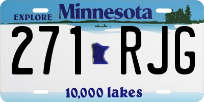 MN license plate 271RJG