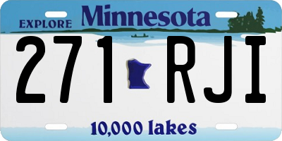MN license plate 271RJI