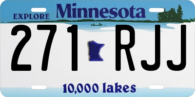 MN license plate 271RJJ