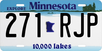MN license plate 271RJP