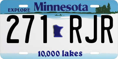 MN license plate 271RJR