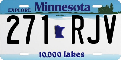 MN license plate 271RJV