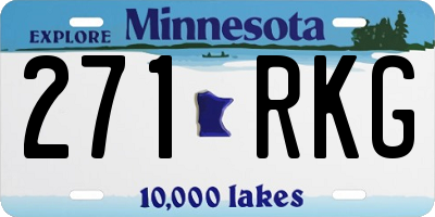 MN license plate 271RKG