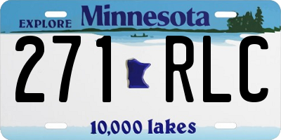 MN license plate 271RLC