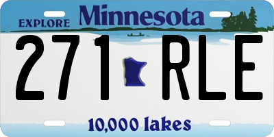 MN license plate 271RLE