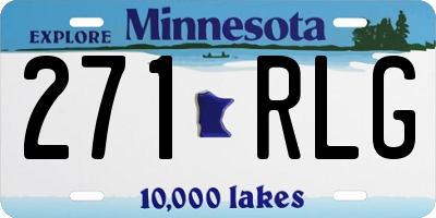 MN license plate 271RLG