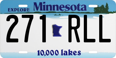 MN license plate 271RLL