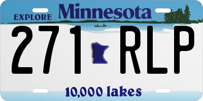 MN license plate 271RLP