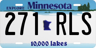 MN license plate 271RLS