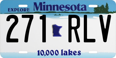 MN license plate 271RLV