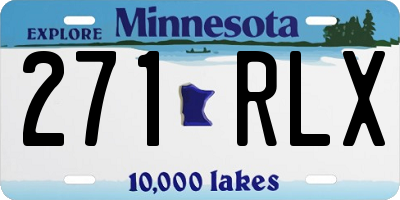 MN license plate 271RLX
