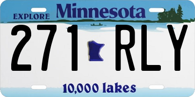 MN license plate 271RLY