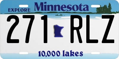 MN license plate 271RLZ