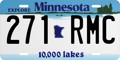 MN license plate 271RMC