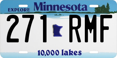 MN license plate 271RMF