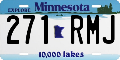 MN license plate 271RMJ