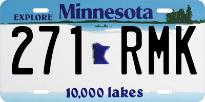 MN license plate 271RMK