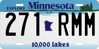 MN license plate 271RMM