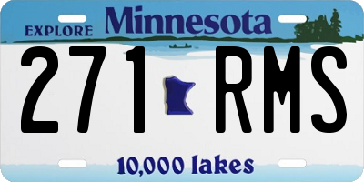 MN license plate 271RMS