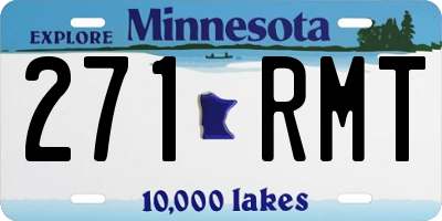 MN license plate 271RMT