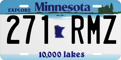 MN license plate 271RMZ