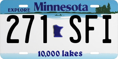 MN license plate 271SFI